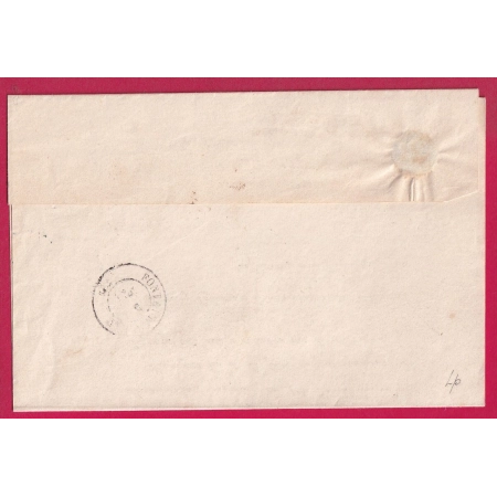 FRANCHISE LE PROCUREUR IMPERIAL A FONTAINEBLEAU SEINE ET MARNE 1853 POUR SAMOIS LETTRE COVER