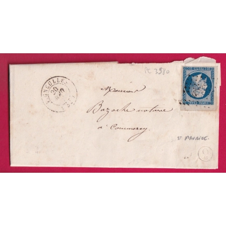 N°14 COIN DE FEUILLE TTB PC 3580 VIGNEULLES MEUSE BOITE RURALE Q2 ST MAURICE SOUS LES COTES COMMERCY LETTRE COVER