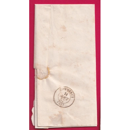 N°14 COIN DE FEUILLE TTB PC 3580 VIGNEULLES MEUSE BOITE RURALE Q2 ST MAURICE SOUS LES COTES COMMERCY LETTRE COVER
