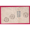 N°22 GC 4549 AIGUES VIVES GARD CAD TYPE 22 POUR NERONDES CHER INDICE 13 LETTRE COVER ETIQUETTE PUB AU DOS