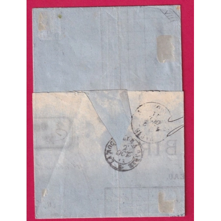 N°60 + 31 GC 2194 MARANS CHARENTE INFERIEURE ERREUR MILLESIME 1870 AU LIEU DE 1871 POUR PARIS LETTRE COVER