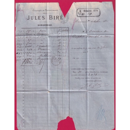 N°60 + 31 GC 2194 MARANS CHARENTE INFERIEURE ERREUR MILLESIME 1870 AU LIEU DE 1871 POUR PARIS LETTRE COVER