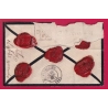 N°60 PAIRE + N°38 GC 22 AIGUES MORTES GARD POUR MONTPELLIER LETTRE CHARGE COVER