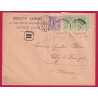 N°106 X2 + 115 MIXTE SAGE MOUCHON RECOMMANDE CASTRES TARN POUR VITRY LE FRANCOIS MARNE 1901 LETTRE COVER