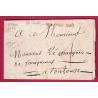 MARQUE VALENCE D'AGEN EN ROUGE 1767 NON SIGNALE PAR LENAIN POUR TOULOUSE LETTRE COVER FRANCE