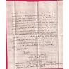 MARQUE VALENCE D'AGEN EN ROUGE 1767 NON SIGNALE PAR LENAIN POUR TOULOUSE LETTRE COVER FRANCE