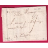 MARQUE ST GERMAIN EN LAYE SEINE ET OISE LENAIN N°6 1754 INDICE 17 POUR DIJON COTE D'OR LETTRE COVER FRANCE