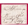 MARQUE ST GERMAIN EN LAYE SEINE ET OISE LENAIN N°7 1758 INDICE 17 POUR LAGNY LETTRE COVER FRANCE