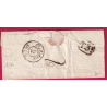 MARQUE P72P PONTOISE EN NOIR 37X10 INDICE 16 POUR PARIS 1818 INDICE 16 LETTRE COVER FRANCE