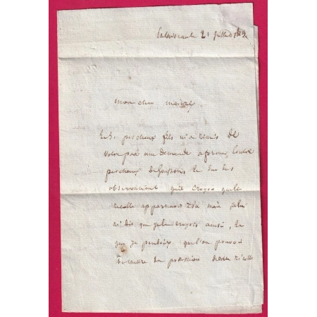 MARQUE 72 PALAISEAU SEINE ET OISE 1813 POUR RAMBOUILLET 30X9 INDICE 10 LETTRE COVER FRANCE
