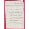 MARQUE 72 PALAISEAU SEINE ET OISE 1813 POUR RAMBOUILLET 30X9 INDICE 10 LETTRE COVER FRANCE