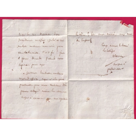 MARQUE 72 PALAISEAU SEINE ET OISE 1813 POUR RAMBOUILLET 30X9 INDICE 10 LETTRE COVER FRANCE