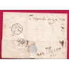 MARQUE 72 RAMBOUILLET SEINE ET OISE UTILISE EN DEBOURSE DEPART PARIS BANLIEUE 1832 LETTRE COVER FRANCE