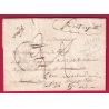 MARQUE 72 RAMBOUILLET SEINE ET OISE UTILISE EN DEBOURSE DEPART PARIS BANLIEUE 1832 LETTRE COVER FRANCE