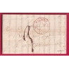 CAD TYPE 12 EN ROUGE BAGNOLS GARD 1831 POUR MONTPELLIER HERAULT LETTRE COVER FRANCE