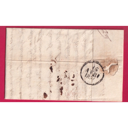 CAD TYPE 12 EN ROUGE BAGNOLS GARD 1831 POUR MONTPELLIER HERAULT LETTRE COVER FRANCE