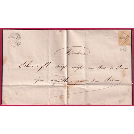 N°13 JAUNE CITRON PC 3623 VILLENEUVE SUR LOT ET GARONNE POUR PONT DE PASCAU LETTRE COVER FRANCE