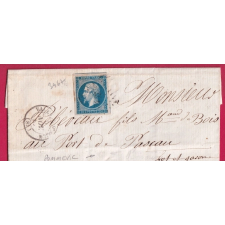 N°14 PC 3467 VALENCE D'AGEN TARN ET GARONNE BOITE RURALE H POMMEVIC LOT ET GARONNE PONT DE PASCAU LETTRE COVER FRANCE