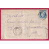 N°60 CAD TYPE 17 QUISSAC GARD POUR SOMMIERES LETTRE COVER