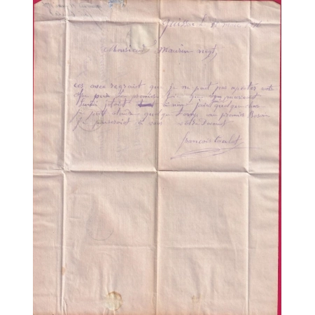 N°60 CAD TYPE 17 QUISSAC GARD POUR SOMMIERES LETTRE COVER