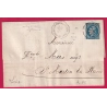N°46B CAD TYPE 17 ST ETIENNE LOIRE CONVOYEUR STATION LE CHAMBON FEUGEROLLES LOIRE POUR ST MARTIN LA PLAINE LETTRE COVER