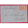 N°31 X2 CACHET CONSULAIRE LA GUAYRA VENEZUELA LOSANGE ANCRE POUR BORDEAUX LA GUAIRA LETTRE COVER
