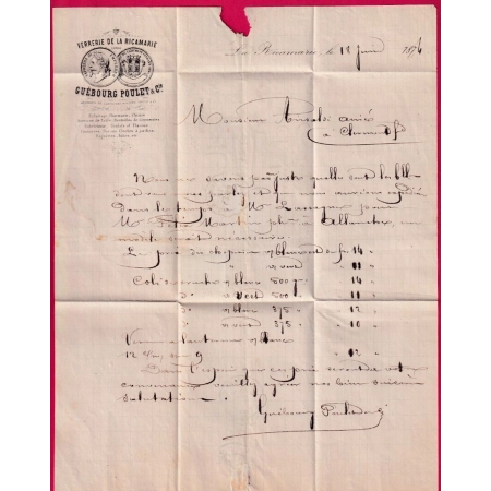 N°60 CONVOYEUR STATION LA RICAMARIE LOIRE POUR CLERMONT FERRAND PUY DE DOME LETTRE COVER