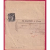 N°89 CAD NIMES IMPRIME PP POUR CENNES MONESTIER AUDE 1898 LETTRE COVER