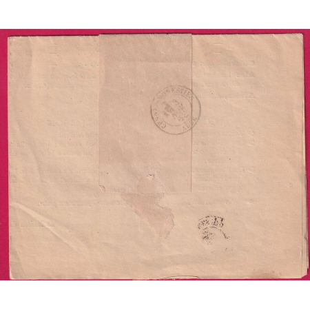 N°89 CAD NIMES IMPRIME PP POUR CENNES MONESTIER AUDE 1898 LETTRE COVER