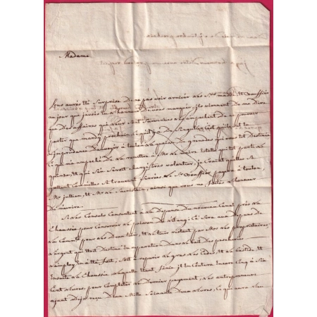 MARQUE HYERES VAR LENAIN N°1A + TOULON N°10 INDICE 15 POUR LA MARQUISE DE RICARD 1780 LETTRE COVER