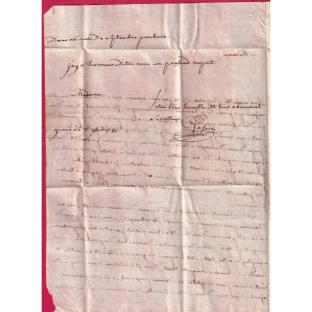 MARQUE HYERES VAR LENAIN N°1A + TOULON N°10 INDICE 15 POUR LA MARQUISE DE RICARD 1780 LETTRE COVER