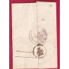 MARQUE P19P BASTIA CORSE FRANCHISE COMMUNE DE BASTIA POUR METZ MOSELLE 1828 LETTRE COVER