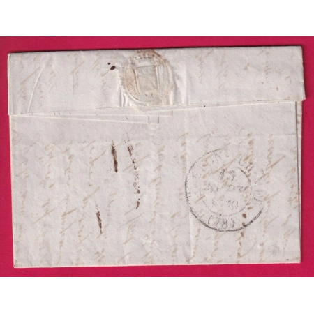 CURSIVE 78 COLLOBRIERES VAR + CAD TYPE 11 LE LUC POUR TOULON 1839 LETTRE COVER
