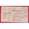 CAD TYPE 22 GHISONI CORSE TAXE TAMPON 30 POUR BORDEAUX 1869 LETTRE COVER