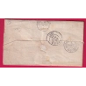 CAD TYPE 22 GHISONI CORSE TAXE TAMPON 30 POUR BORDEAUX 1869 LETTRE COVER