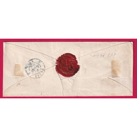 N°15 TB SIGNE CALVES CAD TYPE 15 YERRES SEINE ET OISE POUR PARIS LETTRE COVER