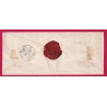 N°15 TB SIGNE CALVES CAD TYPE 15 YERRES SEINE ET OISE POUR PARIS LETTRE COVER