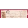 N°13 PAIRE PC 628 CASTELJALOUX LOT ET GARONNE 1860 POUR ESTANG GERS LETTRE COVER