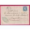 N°60 CAD TYPE 17 AIGUES MORTES GARD POUR MONTPELLIER LETTRE COVER