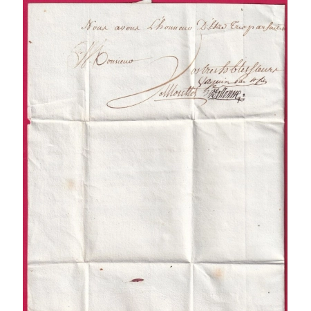 MARQUE TOULON VAR + PARIS 1781 POUR MADRID ESPAGNE TAXE 46 LETTRE COVER