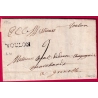 MARQUE TOULON VAR LENAIN N°4 1750 POUR GRENOBLE ISERE INDICE 13 LETTRE COVER