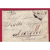 MARQUE P78P HIERES HYERES VAR AN8 1800 POUR LIVOURNE ITALIE LIVORNO ITALIA LETTRE COVER
