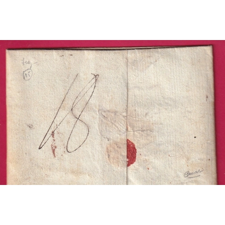 MARQUE P78P HIERES HYERES VAR AN8 1800 POUR LIVOURNE ITALIE LIVORNO ITALIA LETTRE COVER