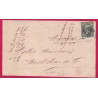 N°19 CAD BAYONNE BASSES PYRENEES 1867 SUR CARTE POUR MONTCLAR DU GERS LETTRE COVER
