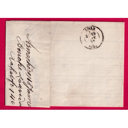 N°83 85 ARMENTIERES NORD POUR LILLE 1887 LETTRE COVER