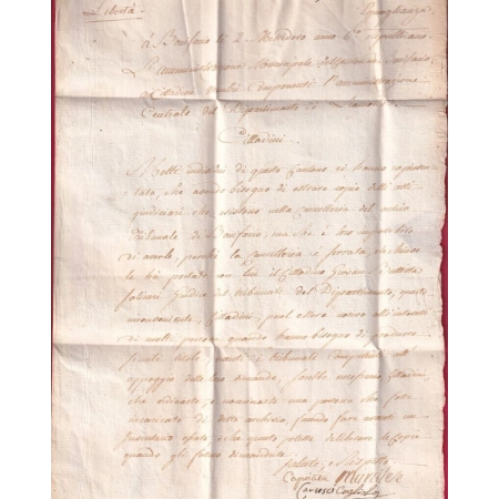 MARQUE 90 BONIFACIO CORSE CONTRESEING DE FRANCHISE CELANI Sve MILITAIRE 1798 LES ADM MUNICIPAUX CANTON DE BONIFACIO
