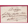 FRANCHISE COMMISSION DES TRANSPORTS POSTES ET MESSAGERIES AN 3 1795 POUR PARIS LETTRE COVER