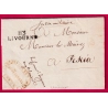 MARQUE CONQUIS 113 LIVOURNE LIVORNO ITALIE FRANCHISE LE COM DES GUERRE LAMBERT POUR PESCIA ITALIA 1812 LETTRE COVER