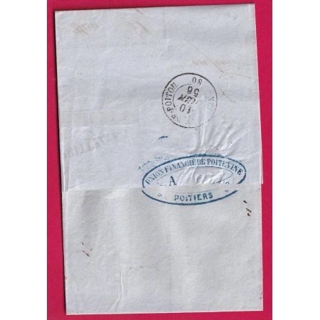N°16 TTB 3 VOISINS PC 2481 POITIERS VIENNE POUR NEUVILLE  LETTRE COVER