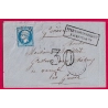 N°22 GC 2941 PONT DE VEYLE AIN TAXE TAMPON 30 AFFR INSUFF POUR GENEVE SUISSE LETTRE COVER